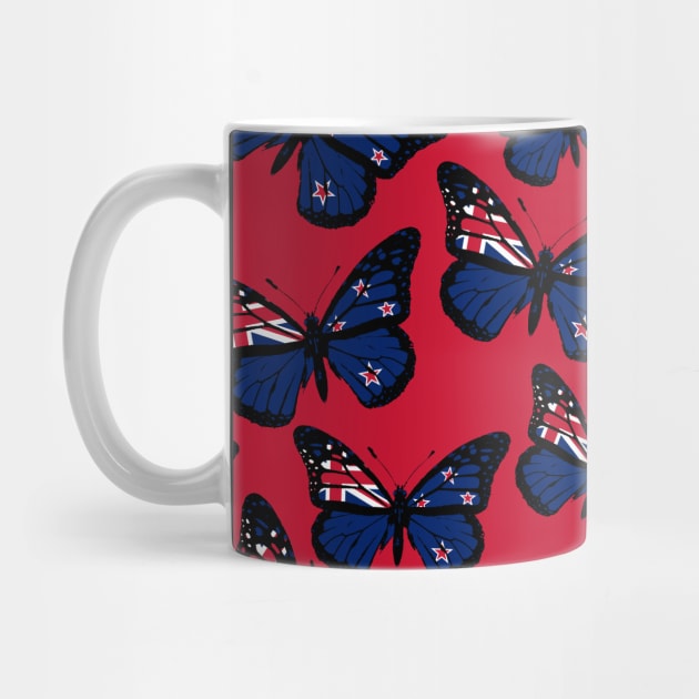 Vintage New Zealand Butterfly Moth Stand with New Zealand |  Waitangi Day National Celebration by Mochabonk